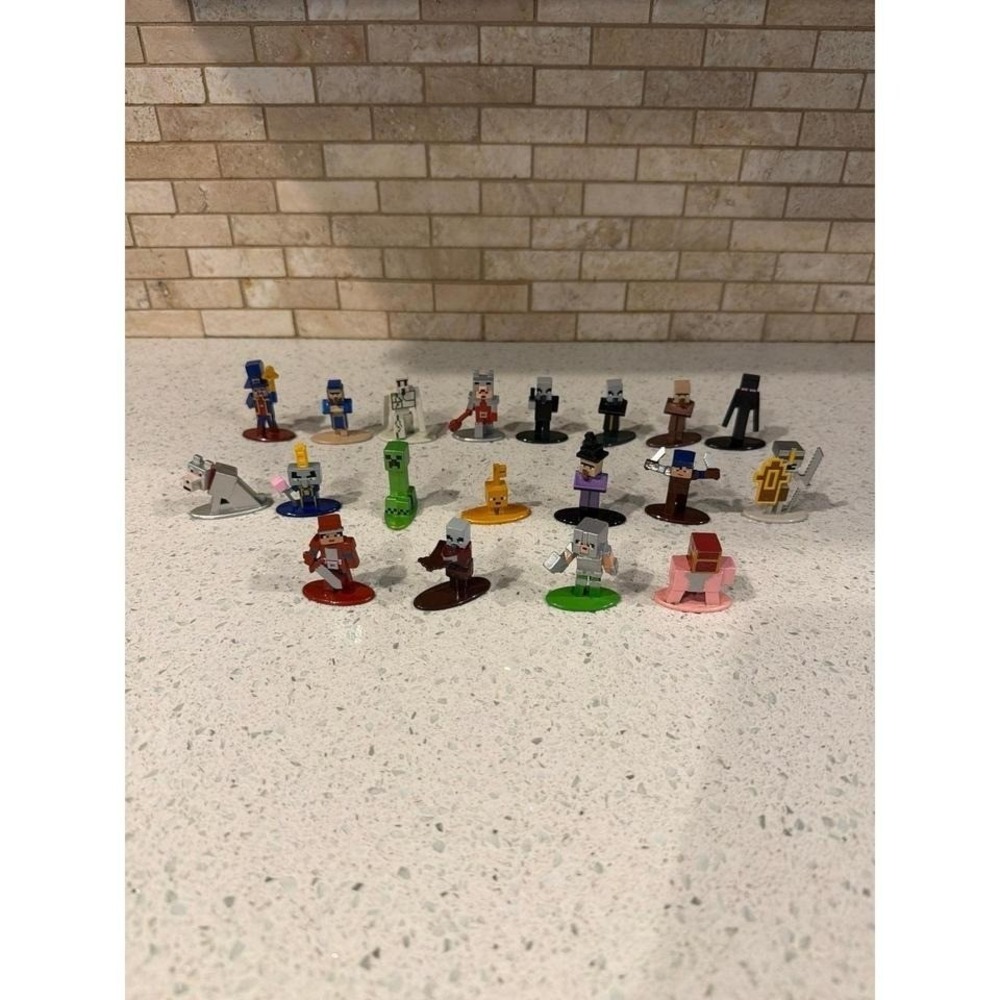 Minecraft Nano Die Cast Figures Set Jada 19 pieces